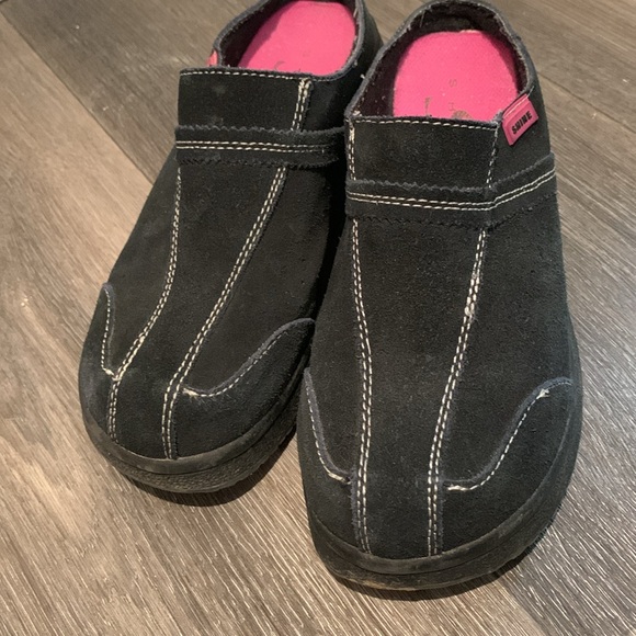 Leather slip on mules size 8 - Picture 3 of 4